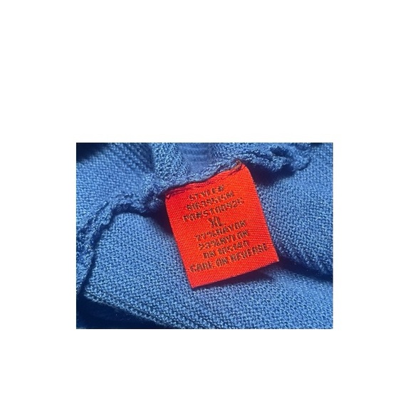 RED Ribbed Open‎ Front Cardigan Sweater - Picture 4 of 4